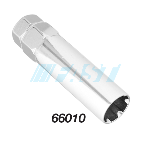 Lug Nut | 6 Spline Key (Large) | Chrome