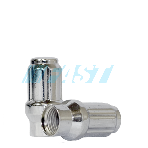 Lug Nut | E.T. 6 Spline Car 1.57" | Full Set with Key | Chrome