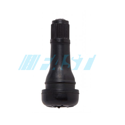 Valve Stem | TR413 | Snap-In Black Rubber