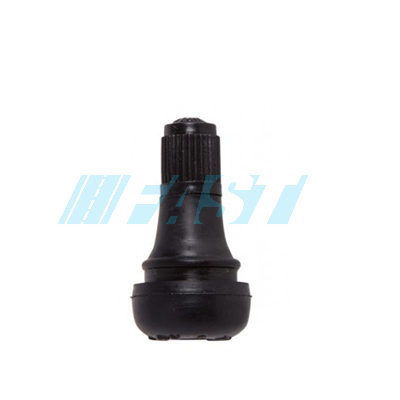 Valve Stem | TR412 | Short Snap-In Black Rubber