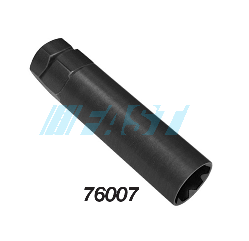 Lug Nut | 6 Spline Key | Black