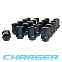 Lug Nut | OEM Fit Dodge Charger | Hex Head 7/8" | Full Set | Black