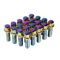 Lug Bolts | Mevius® Radius Seat 14x1.5 27mm - Chrome Neon