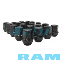 Lug Nut | OEM Fit Dodge RAM | Hex Head 7/8" | Full Set | Black