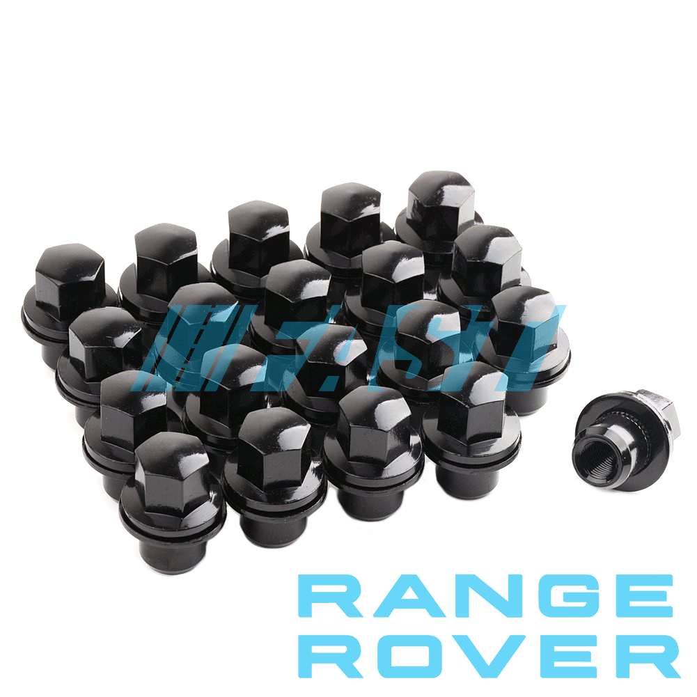 Lug Nut | OEM Fit Range Rover | Hex Head 7/8" | Full Set | Black