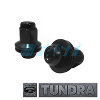 Lug Nut | OEM Fit Toyota Tundra | Hex Head 7/8" | Full Set | Black
