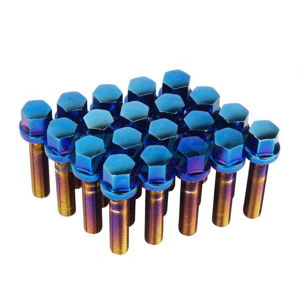 Lug Bolts | Mevius® Radius Seat 12x1.5 27mm - Blue Neon