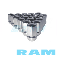 Lug Nut | OEM Fit Dodge RAM | Hex Head 7/8" | Full Set | Chrome