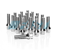 Lug Bolts | Conical Seat 17mm Hex | 20 Piece Set | Chrome