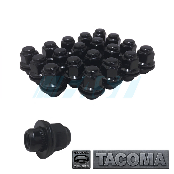 Lug Nut | OEM Fit Toyota Tacoma | Hex Head 13/16" | Full Set | Black