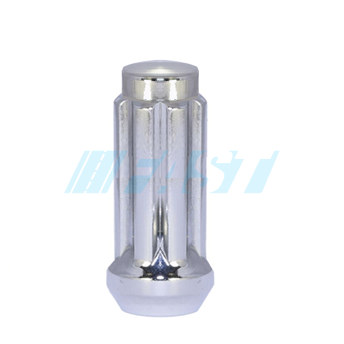 Lug Nut | 6 Spline Truck 1.9" | Full Set with Key | Chrome